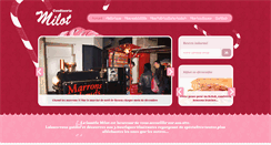 Desktop Screenshot of confiserie-milot.com