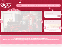Tablet Screenshot of confiserie-milot.com